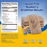 ChocZero Blueberry Breakfast Biscuits, Sugar Free Breakfast Cookies, Gluten Free, No Sugar Alcohols, Keto, High Fiber, 30 Cookies