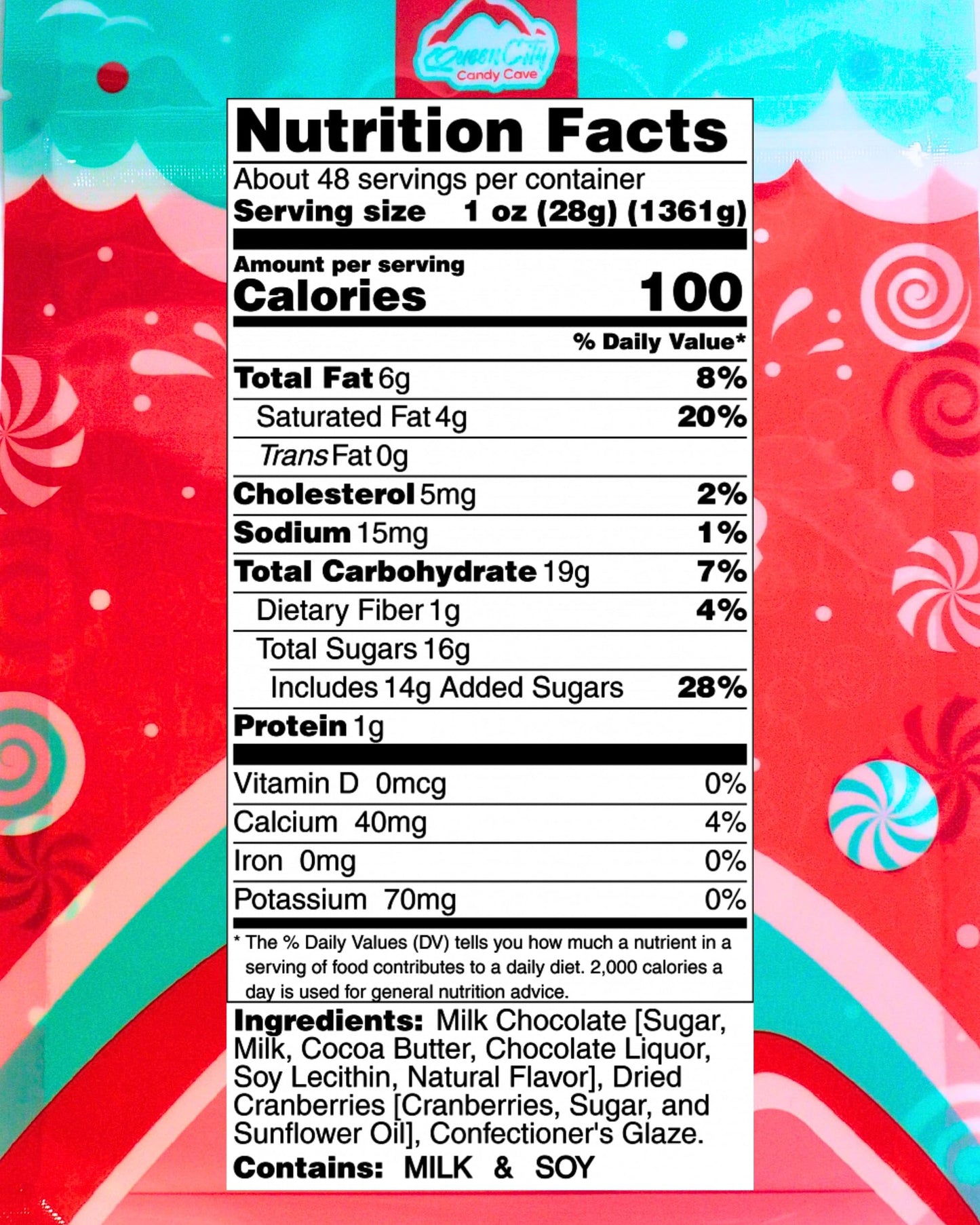 Milk Chocolate Covered Cranberries, Gourmet, Antioxidant Rich Bulk Chocolate Cranberries, by Queen City Candy Cave (8 oz)