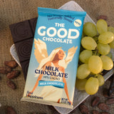 THE GOOD CHOCOLATE - Milk Chocolate Bars with 80% Less Sugar & Lower Net Carbs - Keto Chocolate Bar with Lower Calories, All Natural and Non-GMO Keto