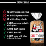 Dave's Killer Bread White Bread Done Right, Artisan-Style Organic White Bread, 24 oz Loaf