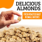 Almond Brothers Roasted Almonds - Pack of 3, 5 oz - Orange Almonds with Cayenne Pepper - Gluten-Free, Non-GMO