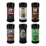 Bearded Butchers Mexican-Style Hot & Mild 6-Pack Seasoning Bundle - Bold, Chipotle, Hot, Taco, Cajun & Zesty Lime Blends - Gluten-Free, No MSG