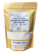Eleganceinlife Fresh Linen-Scented Carpet and Room Deodorizer with Baking Soda, 3.5 lb. (56 oz)