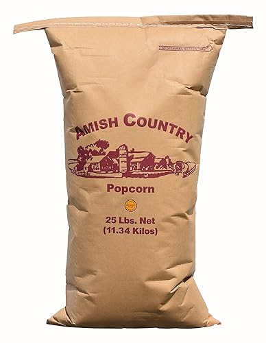 Amish Country Popcorn | 25 lb Bag | Midnight Blue Popcorn Kernels | Old Fashioned, Non-GMO and Gluten Free (Midnight Blue - 25 lb Bag)