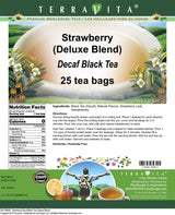 Strawberry Decaf Black Tea (Deluxe Blend) (25 tea bags, ZIN: 530946)