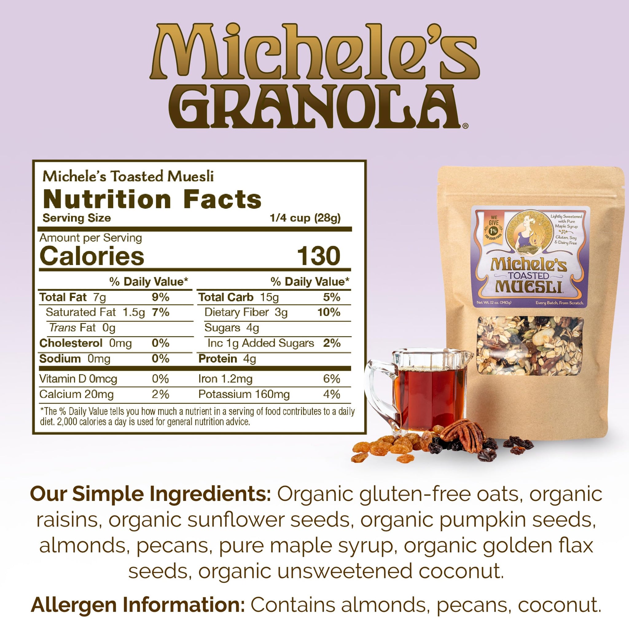 Toasted Muesli Granola by Michele's Granola