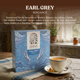 AKINA - Earl Grey Flavored Black Tea Bags, Individually Wrapped, String and Tag Kenyan Earl Grey Tea Bags, Bold and Citrusy with Invigorating Aroma