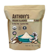 Anthony's Organic Almond Flour, 1 lb, Blanched, Gluten Free, Non GMO, Keto Friendly, Extra Fine, Low Carb