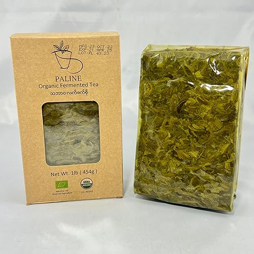 Organic Fermented Tea for Myanmar Tea Leaf Salad Dressing (1lb) (No Seasoning. Raw. Not Ready to Eat. Require Preparation) ???? ?????????