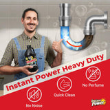 Hair & Grease Cleaner for Drains - Fast-Acting Liquid Clog Remover for Kitchen and Bathroom Plumbing, Safe for Pipes and Septic Systems, Includes
