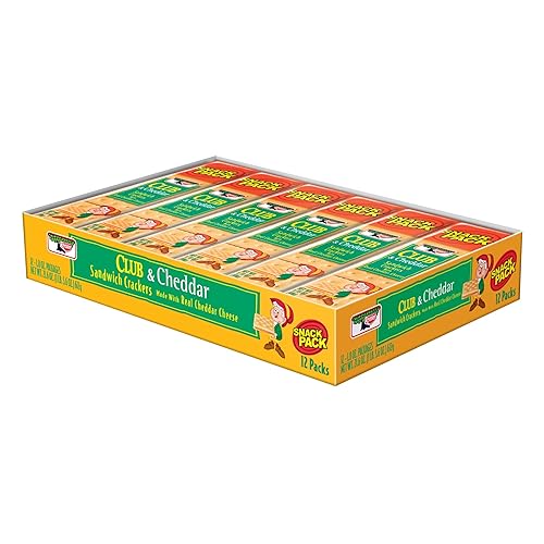 Keebler Crackers, Club and Cheddar Sandwich (Pack of 144)