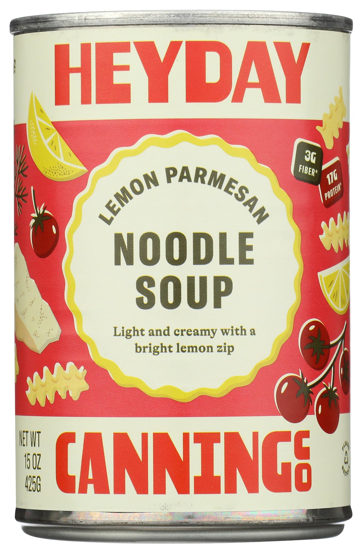 Heyday Canning Co Lemon Parmesan Noodle Soup, 15 OZ