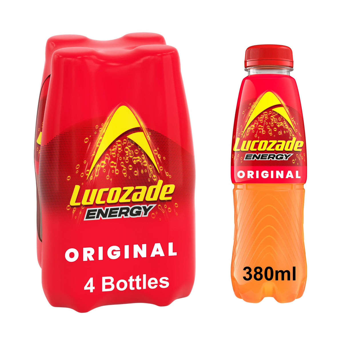 Lucozade Energy Original 380ml (Pack of 4)