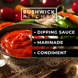 Bushwick Kitchen Sriracha Sampler Gift Box, Set Includes Gochujang Sriracha, Super Spicy Gochujang Sriracha, Curry Sriracha Hot Sauce, 5 Recipes