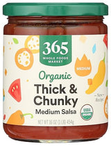 365 By Whole Foods Market, Organic Thick & Chunky Medium Salsa, 16 Ounce