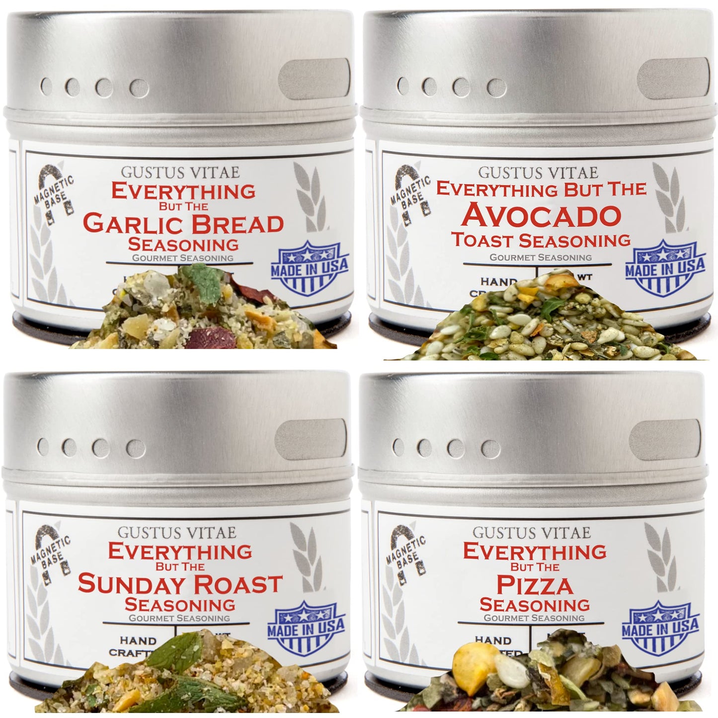 Everything But The Weekender Seasoning Collection | Authentic Small Batch Seasonings | 4 Gourmet All Natural Spice Blends | All Natural | Hand Packed