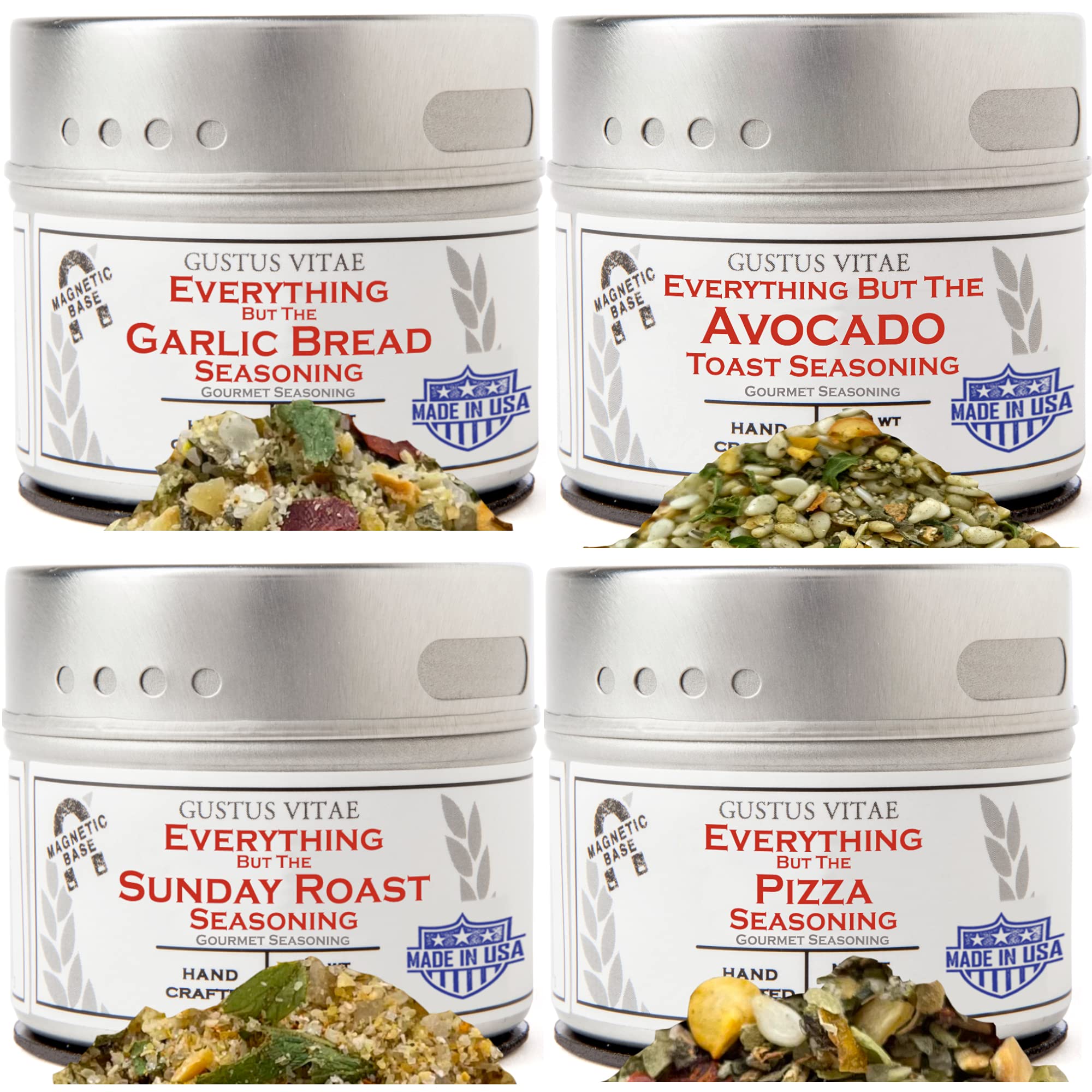 Everything But The Weekender Seasoning Collection | Authentic Small Batch Seasonings | 4 Gourmet All Natural Spice Blends | All Natural | Hand Packed