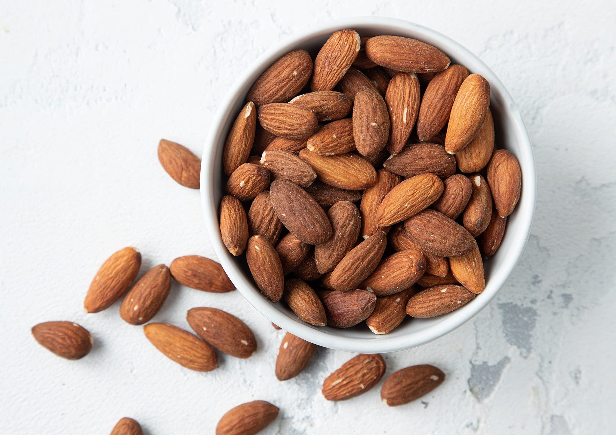 Food to Live Dry Roasted California Almonds with Himalayan Salt, 1 Pound Oven Roasted, Lightly Salted Nuts, No Oil Added, Vegan, Kosher, Bulk. High in
