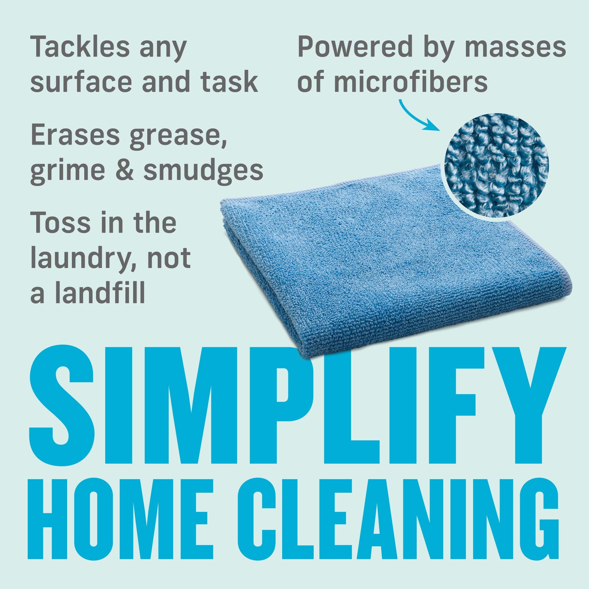 E-Cloth Microfiber Cloth, World's Leading Premium Microfiber Cleaning Cloth, Twice as Durable as Competition, 1 Year Guarantee, Ideal for Kitchen