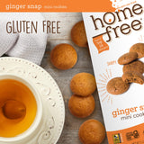 Homefree Mini Ginger Snap Cookies, Gluten Free, Nut Free, Vegan, School Safe and Allergy Friendly Snack, 5 oz. (Pack of 1)