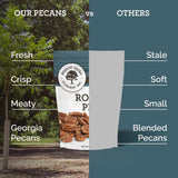 HUDSON PECAN COMPANY | Fresh Fancy Roasted Georgia Pecans | Perfectly Roasted & Salted, Kosher Certified | Gourmet & Flavorful Snack for Baking