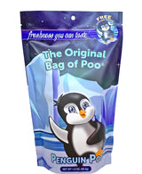 The Original Bag of Poo®, Penguin Poo (Vanilla Flavor Cotton Candy) Novelty Poop Gag Gift. Free sticker inside.