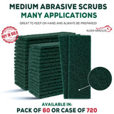 Kleen Handler 60 Pcs Slicer EZ Scrub Pad - Electric Blade Cleaning Tool, Deli Slicing Machine Cleaner, Clean Mandolin Slicer Safely, Small Scrub Pads