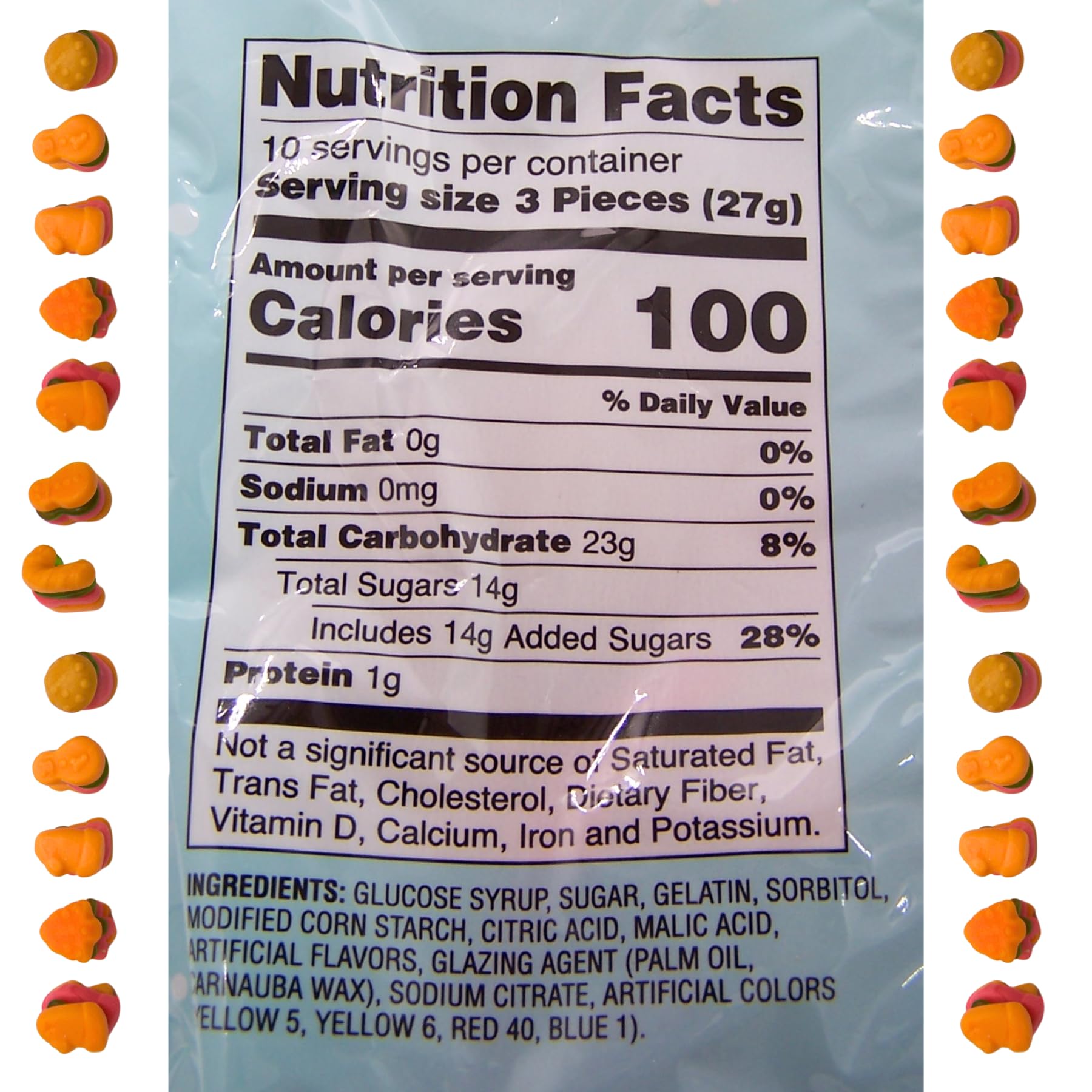 Krabby Patties Holiday Mix Gummy Candy, Christmas Candy for Stockings, 5 Assorted Shapes, 30 Count, 9.52 Ounces