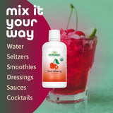Dynamic Health Organic Tart Cherry Juice, Unsweetened 100% Juice Concentrate, Antioxidants Supplement, No Sweeteners or Additives, Vegan, Gluten Free