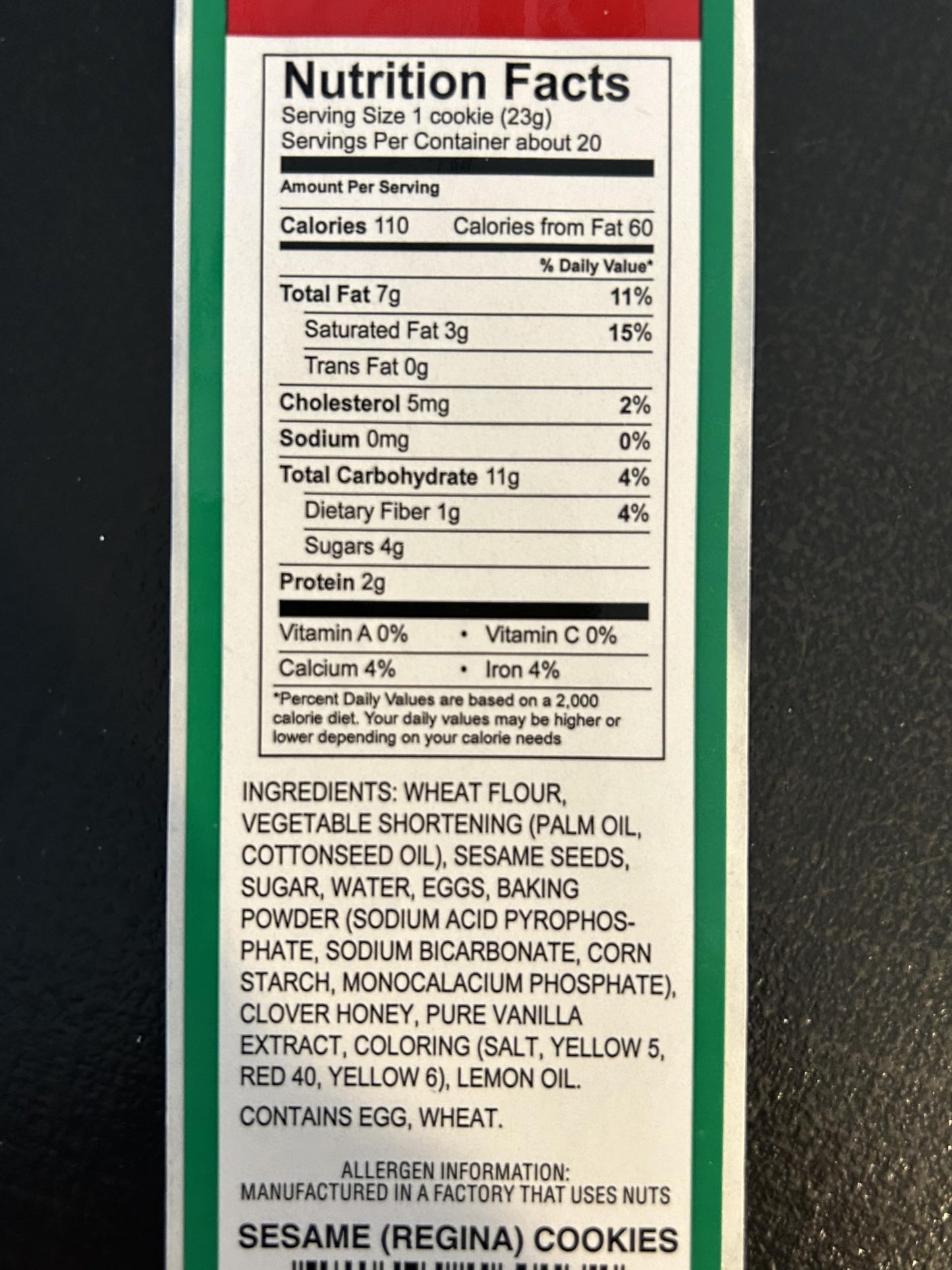 San Paolo Cookies - Sesame (Regina) Cookies - 16oz - 2 Packs