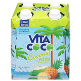 Vita Coco, Coconut Water Pineapple, 16.9 fl oz, (Pack of 4)