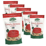 Chappaqua Crunch Simply Granola, Cranberry - Custom Rolled Oats with Sweetened Dried Cranberries - 13oz Pouch (Pack of 6)