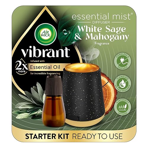 AIR WICK® Essential Mist - Vibrant Starter Kit White Sage & Mahogany 3/1 ct.