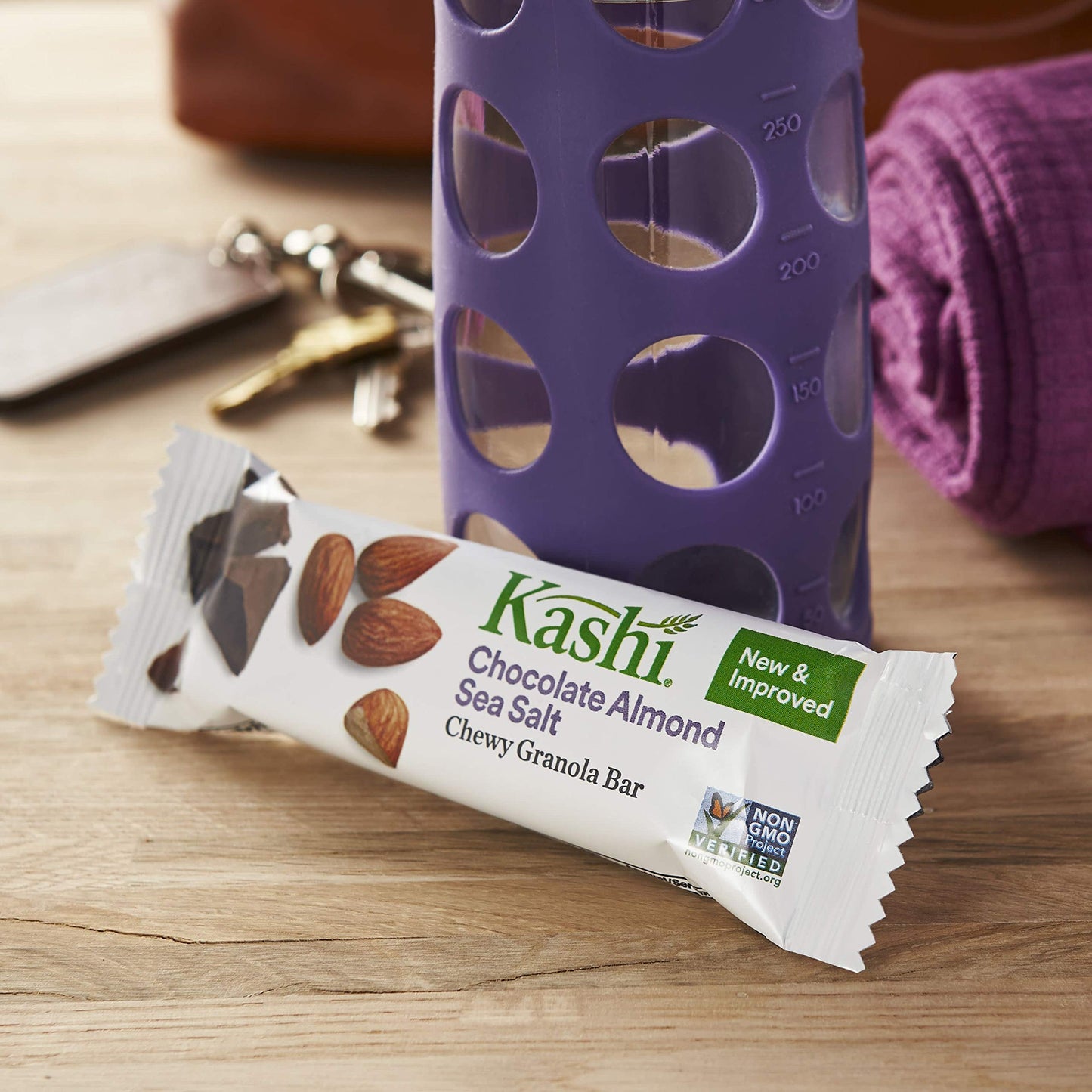 Chewy Granola Bars; Chocolate Almond Sea Salt With Chia