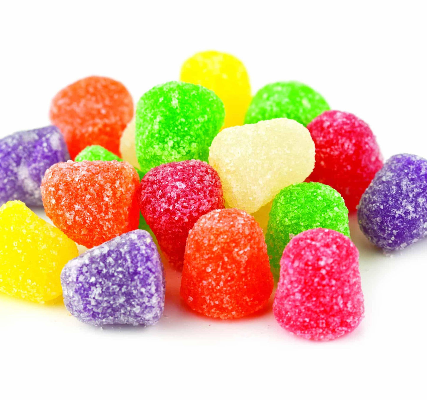 Assorted Classic Spice Drops Candy Gum Drops - Old Fashioned Jelly Spiced GumDrops Candy Bulk, by Queen City Candy Cave (1 Pound)