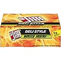 Slim Jim Monster Shortboi Smoked Meat Sticks, Deli Style Original Flavor, 7g Protein Per Stick, Snack Size, 0.9 oz. (24 Count)