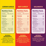 Freestyle Snacks Olive Snack Packs - As Seen on Shark Tank - Fresh Pitted Kalamata & Green Olives, Grown in Greece, Salty Snack, All Natural, Non-GMO