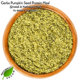 Gerbs Ground Pumpkin Seed Meal, 2 LBS - Top 14 Food Allergy Free & NON GMO - Vegan & Keto Safe - Cold Milled Full Oil Seed Protein Powder