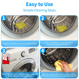 Washing Machine Cleaner Tablets - 24 Pack for Year-Round Deep Clean of Washer Machine, Suitable for HE, Top Load & Front Load Washer Cleaner, Grime
