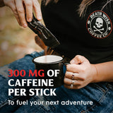 Death Wish Coffee Instant Dark Roast Coffee Packets, Bold & Intense Blend of Arabica & Robusta Beans, USDA Organic, 64 Count