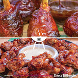 Kinder’s Honey Hot BBQ Premium Barbecue Sauce 2 Pk (31 oz) Great to Dip Toss Glaze & More + Barbecue Masters & Bottle Opener (4 Items)!