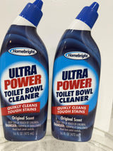 HOMEBRIGHT Ultra Power Toilet Bowl Cleaner, Original Scent, 16 fl oz, Pack of 2