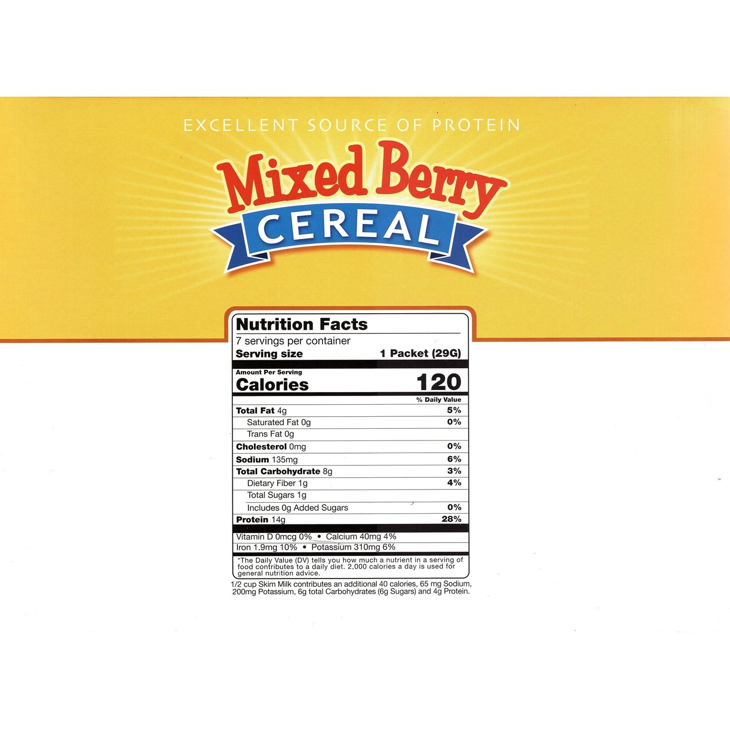HealthSmart High Protein Mixed Berry Cereal, 14g Protein, Low Calorie, Low Carb, Low Fat, Low Sugar, No Gluten Ingredients, KETO Friendly, Ideal