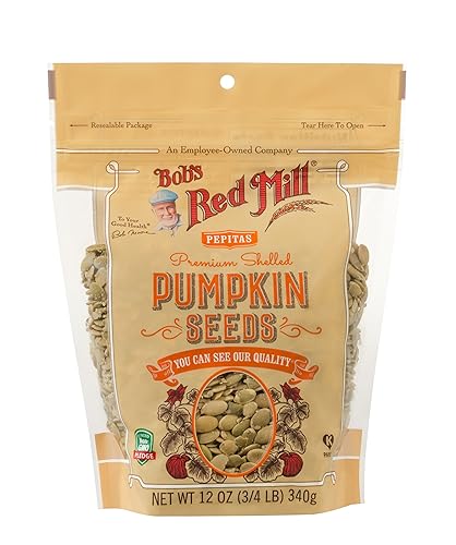 Bob's Red Mill Organic Pumpkin Seeds, 12oz (Pack of 1) - Non GMO, Vegan, Paleo Friendly, Keto Friendly, Kosher