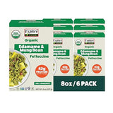 Explore Cuisine Organic Edamame & Mung Bean Fettuccine -Easy-to-Make Pasta - High in Fiber and Plant-Based Protein - Non-GMO, Gluten Free, Vegan, 8 oz