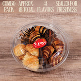 Bakery Fresh Croissants | Traditional Rugelach Pastries in Chocolate Cinnamon Roll & Vanilla Flavor | Approx 18 Rugelach Included | Sympathy Gift