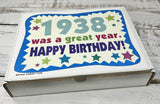 RETRO CANDY YUM ~ 1938 88th Birthday Gift Box Retro Candy Assortment from Childhood for 88 Year Old Man or Woman Born 1938