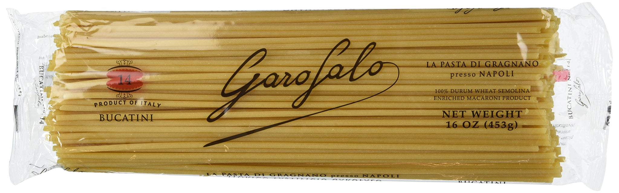 Garofalo - Premium Durum Wheat Semolina Bucatini Pasta, Italian Made, Bronze-Drawn, Al-Dente, One-Ingredient Pasta (2 pack)