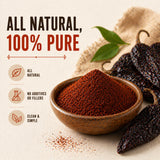Don Ponchos Ancho Chile Powder 1 lb (16 oz) - Authentic Mexican Chile Ancho Molido, Mild Smoky Chili Powder Seasoning for Mole, Enchiladas, Tacos