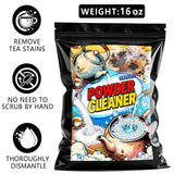 uereasy Cleaning Foam Powder for Tea Pots, Coffee Mugs, & Stainless Steel, Tea & Coffee Stain Remover, Effectively Removes Stains, Restoring a New